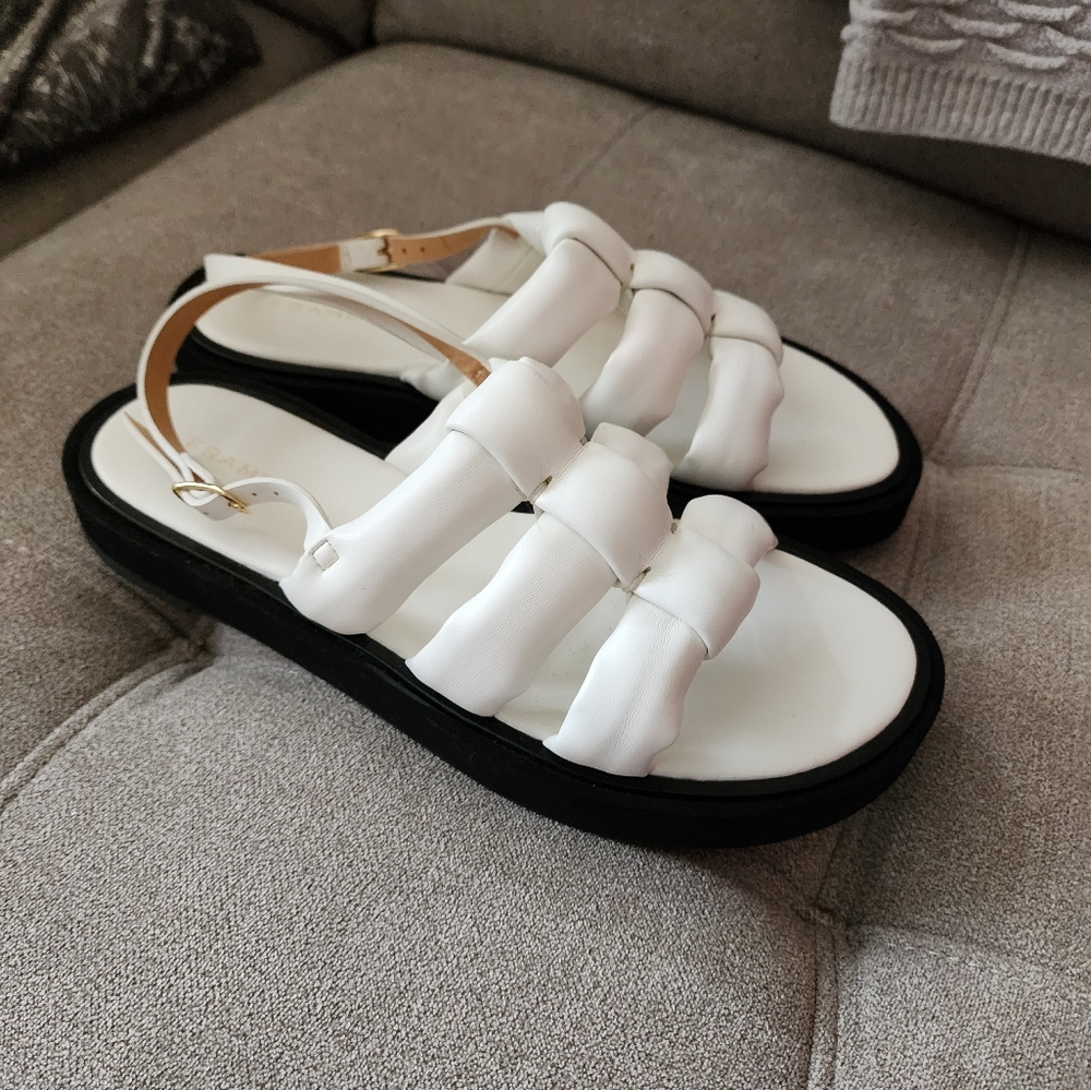Frame Le Weston Sandals Women  38 White Shoes